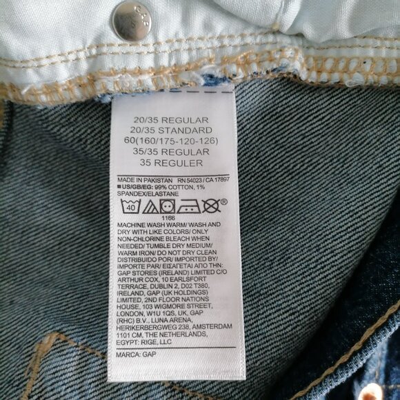 GAP Women's Straight Leg Jeans - Dark Blue - Picture 6 of 8